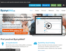 Tablet Screenshot of byznysweb.cz