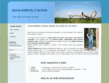Tablet Screenshot of jeans-kalhotyslaclem.byznysweb.cz